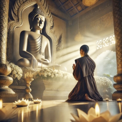 Có bảy cách lễ Phật đúng pháp